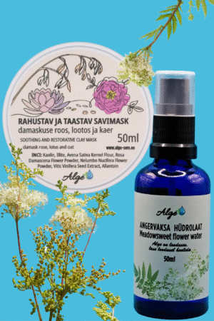 Rahustav ja taastav savimask + angervaksa hüdrolaat